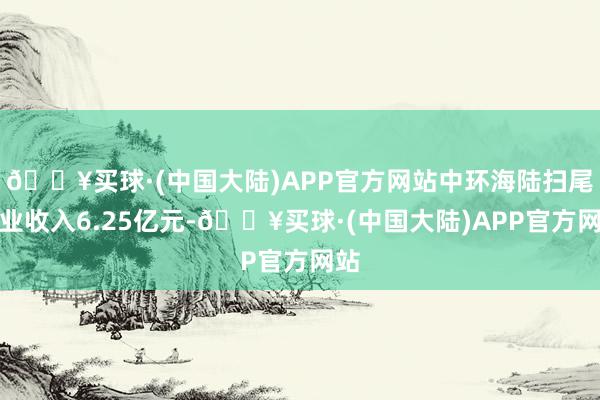 🔥买球·(中国大陆)APP官方网站中环海陆扫尾营业收入6.25亿元-🔥买球·(中国大陆)APP官方网站