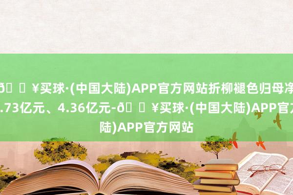 🔥买球·(中国大陆)APP官方网站折柳褪色归母净利润6.73亿元、4.36亿元-🔥买球·(中国大陆)APP官方网站