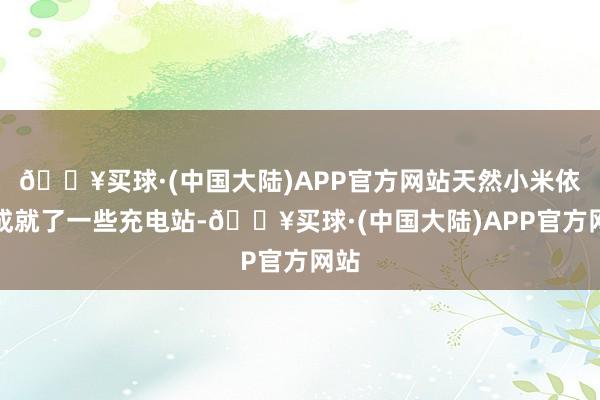 🔥买球·(中国大陆)APP官方网站天然小米依然成就了一些充电站-🔥买球·(中国大陆)APP官方网站