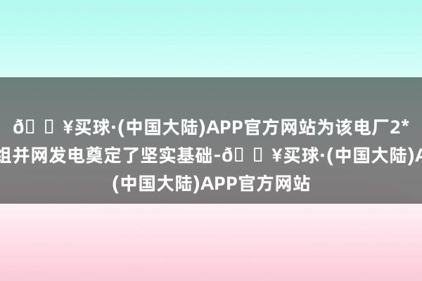 🔥买球·(中国大陆)APP官方网站为该电厂2*35万千瓦机组并网发电奠定了坚实基础-🔥买球·(中国大陆)APP官方网站