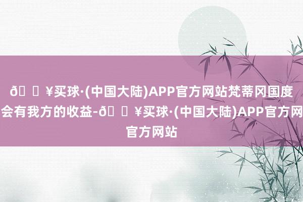 🔥买球·(中国大陆)APP官方网站梵蒂冈国度就会有我方的收益-🔥买球·(中国大陆)APP官方网站