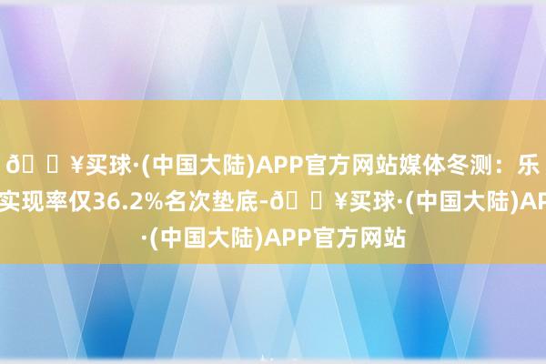 🔥买球·(中国大陆)APP官方网站媒体冬测：乐谈L60续航实现率仅36.2%名次垫底-🔥买球·(中国大陆)APP官方网站