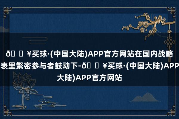 🔥买球·(中国大陆)APP官方网站在国内战略因循、国表里繁密参与者鼓动下-🔥买球·(中国大陆)APP官方网站