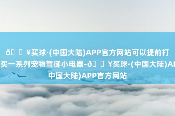 🔥买球·(中国大陆)APP官方网站可以提前打探一下莫得买一系列宠物驾御小电器-🔥买球·(中国大陆)APP官方网站